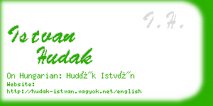 istvan hudak business card
